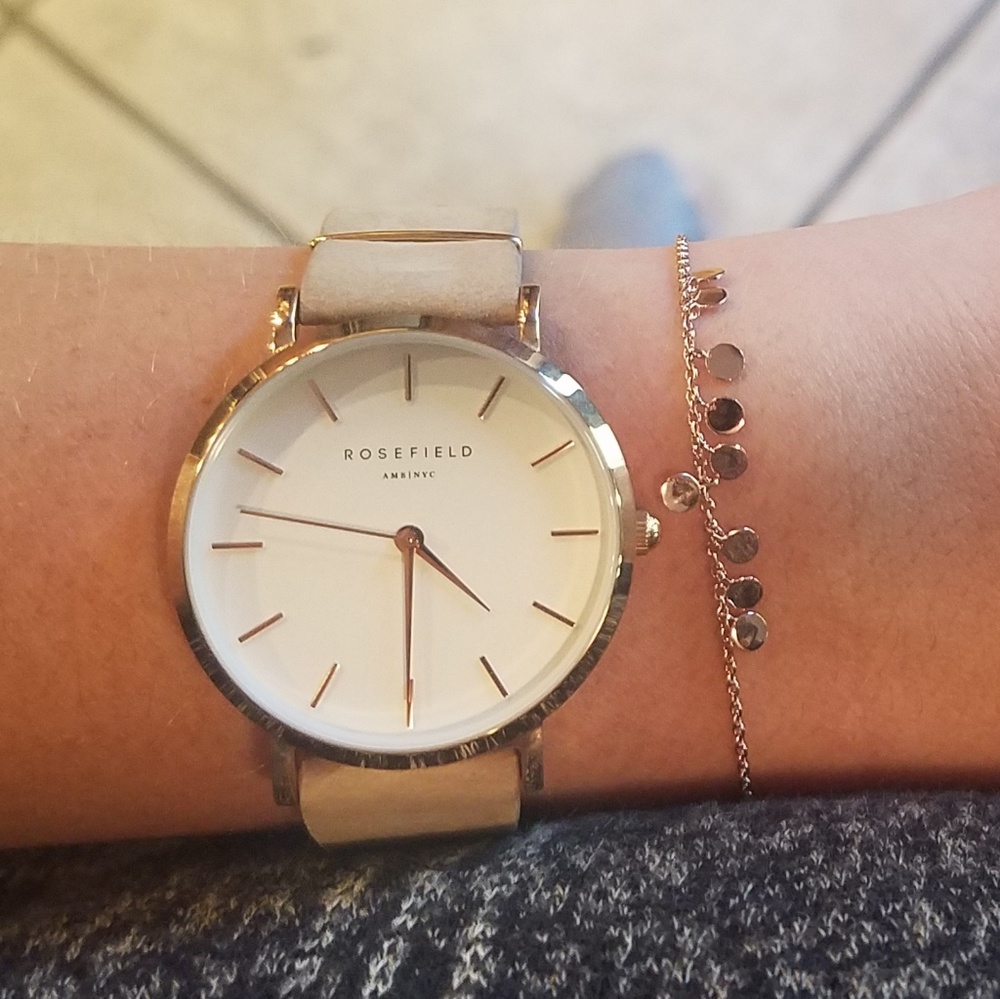 Rosefield 33mm rosegold/softpink watch